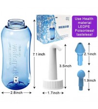 Waterpulse Nasal Irrigation Physiological Saline 300ml Nose Wash Bottle